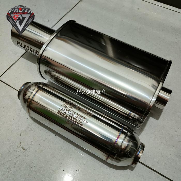 Knalpot Mobil Fujitsubo Plus Resonator Original Pavta Bass Bulat