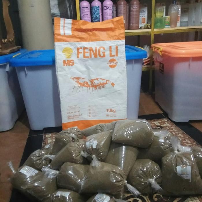 PELET UDANG FENGLI 2 FENG LI 2A PAKAN TENGGELAM BURAYAK LOBSTER CUPANG