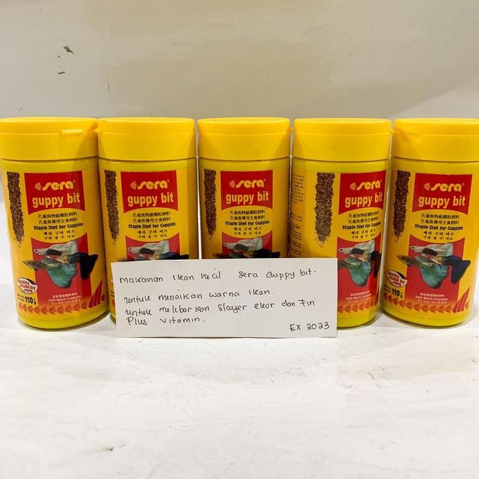 MAKANAN IKAN KECIL GUPPY SERA GUPPY BIT
