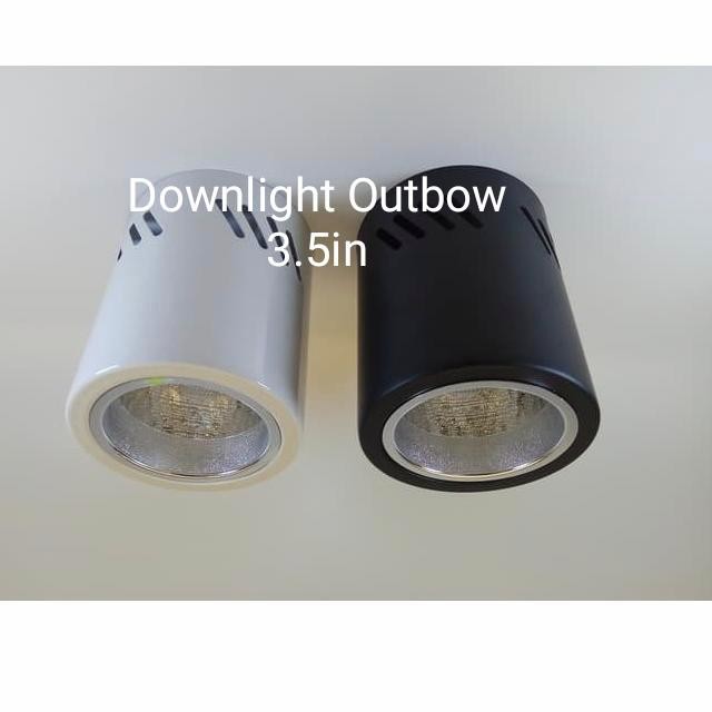 New DownLight Outbow Bulat 3" in rumah lampu
