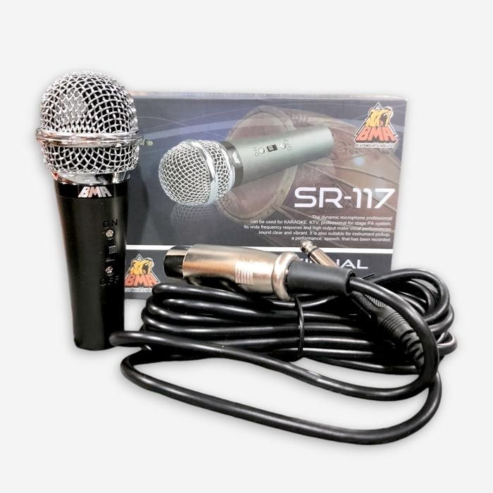 BMA SR-117 mic mini kabel mic gendang dynamic microphone