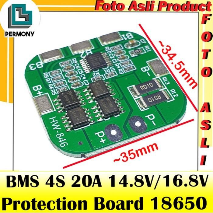 (Allthebest) BMS 20A 4S 14.8V / 16.8V 18650 Battery