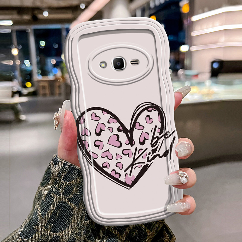 Casing Hp Untuk Samsung Galaxy J2 Prime J2 Ace J2 Pro 2018 J3 2016 Case Krim gelombang Softcase Sili