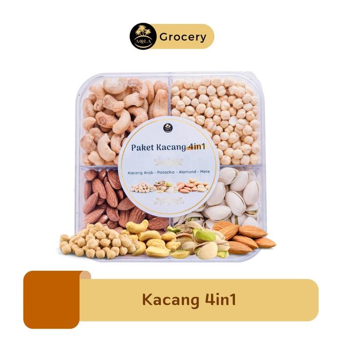 

Kacang 4In1 / Cemilan Sehat Saudi / Kacang Arab Kacang Almond