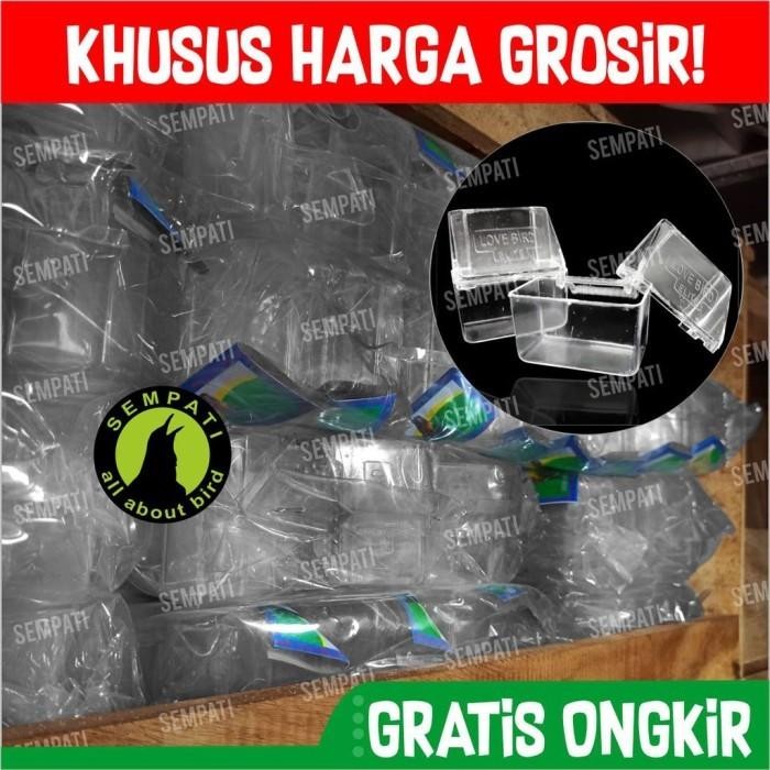 GROSIR Cepuk Wadah Pakan Minum Burung Lovebird Elite Song