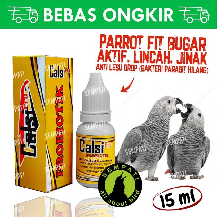 CALSI PRO PROBIOTIK VITAMIN BURUNG MENINGKATKAN STAMINA METABOLISME