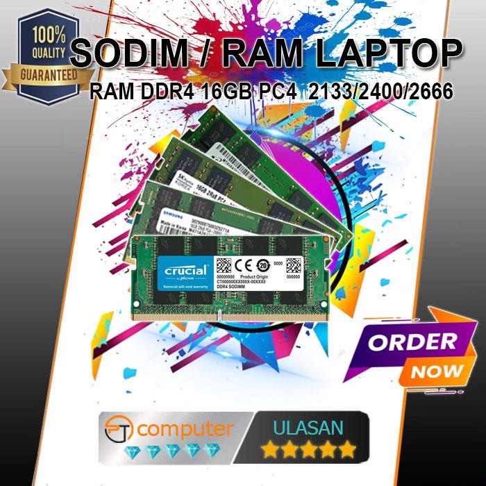 Ram laptop ddr4 16gb - sodim ddr4 16gb second original