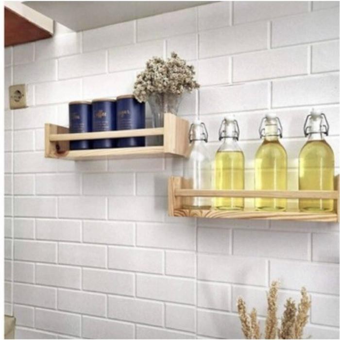 (Allthebest) wallpaper dinding 3d foam bata // wallpaper kulit jeruk