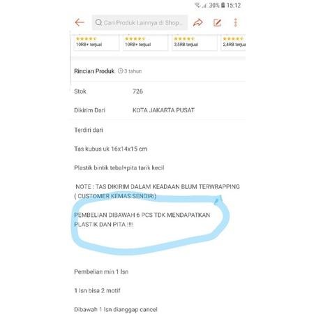 (Allthebest) Tas kubus+botol 350 ml+wrapp+pita/Tas kubus/tas souvenir-tas