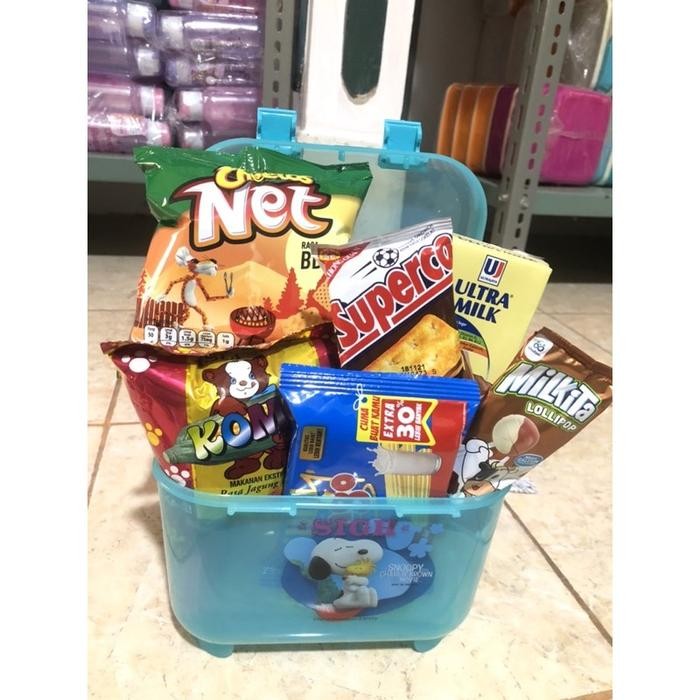 (Allthebest) Snack Box container calista /souvenir ulang tahun anak paket