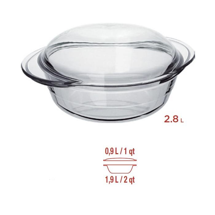 Terpopuler Casserole Kaca Oven 1,9L Marinex Large Casserole Oven/Casserole Oven