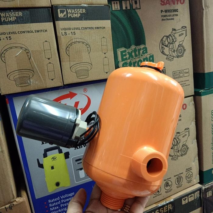 TABUNG POMPA AIR SEMI JET FIBER+ OTOMATIS BAGUS