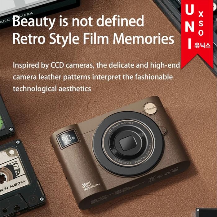 Best Seller Unixso Ccd Camera Powerbank 10000 Mah + Small Portable Travel High Quality Hand Warmer