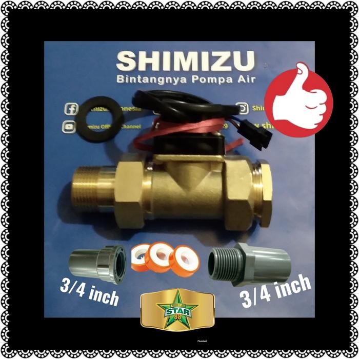Otomatis flow switch 3/4 inc pompa air semi jet shimizu ps 108 bit 100