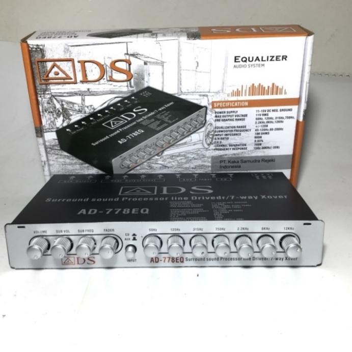 PARAMETRIK ADS AD-778 EQ 7 WAY SURROUND SOUND PROCESSOR