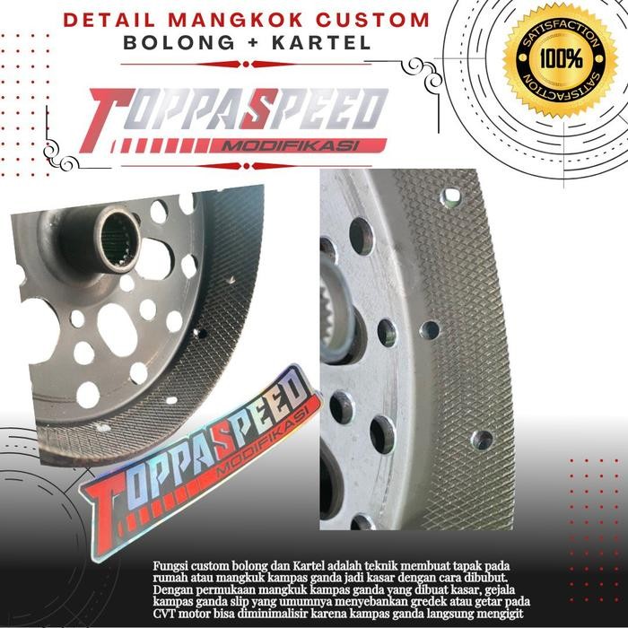 Mangkok Ganda Original Custom Bolong Kartel/Non Kartel. Vario 125/150