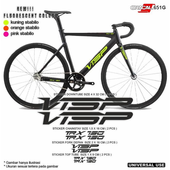 (Expert) Visp Cutting Stiker Sepeda Fixie Untuk Frame Sepeda