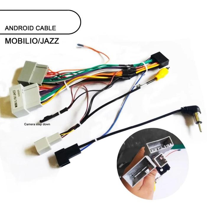 Soket Head Unit Android untuk Mobilio/Jazz