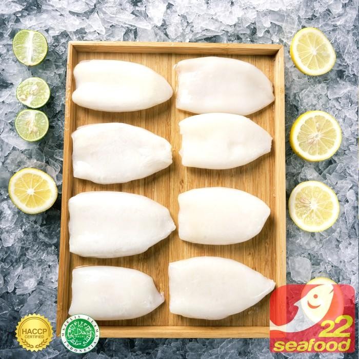 

Cumi Tube Kupas 1 kg / Calamari Squid Tube / Seafood 22