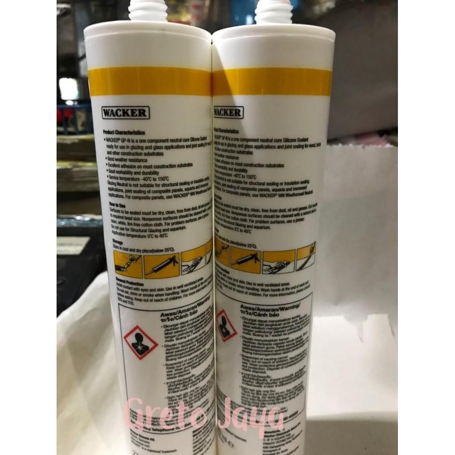 Expert Lem GP Sealant Neutral Wacker Kaca Netral