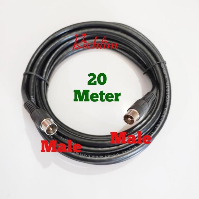 (Expert) Kabel Antena TV Kabel Loop Out Antena Paralel Male To Male 10