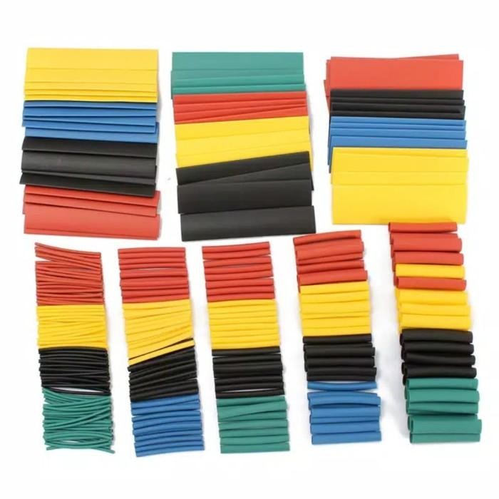 Expert paket heat shrink tube 328 pcs / solasi bakar / isolator bakar