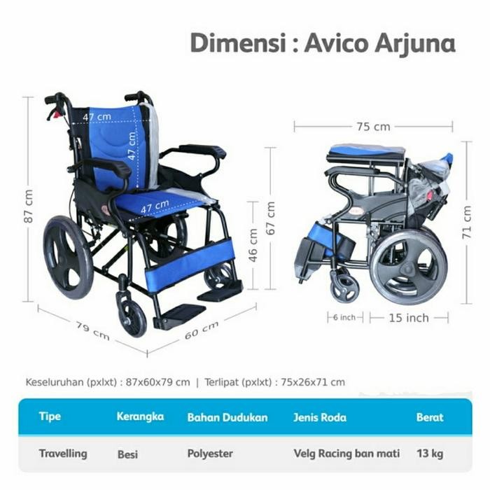 [BEST SELLER]KURSI RODA AVICO ARJUNA / KURSI RODA TRAVELLING AVICO