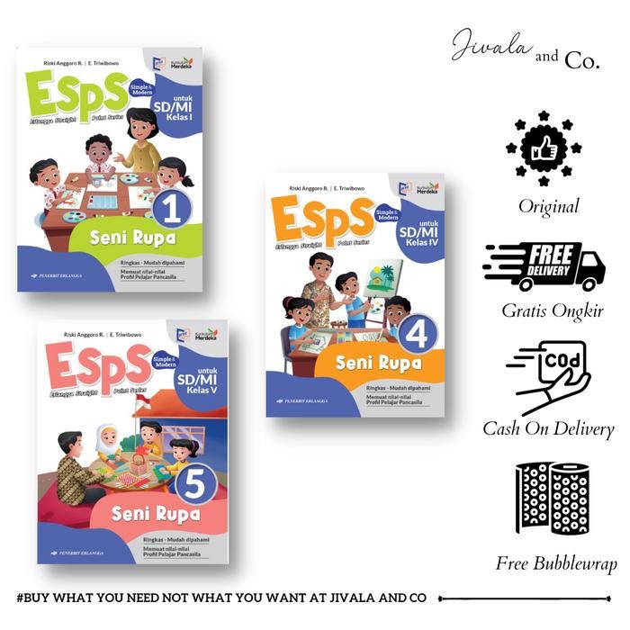 

Ready- Esps Seni Rupa Kelas 1,2,3,4,5,6 Sd/Mi/Km