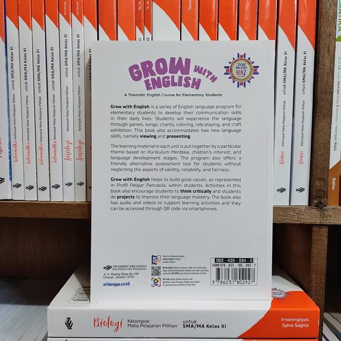 

Ready- Buku Grow With English Kelas 3 Sd Kurikulum Merdeka Erlangga