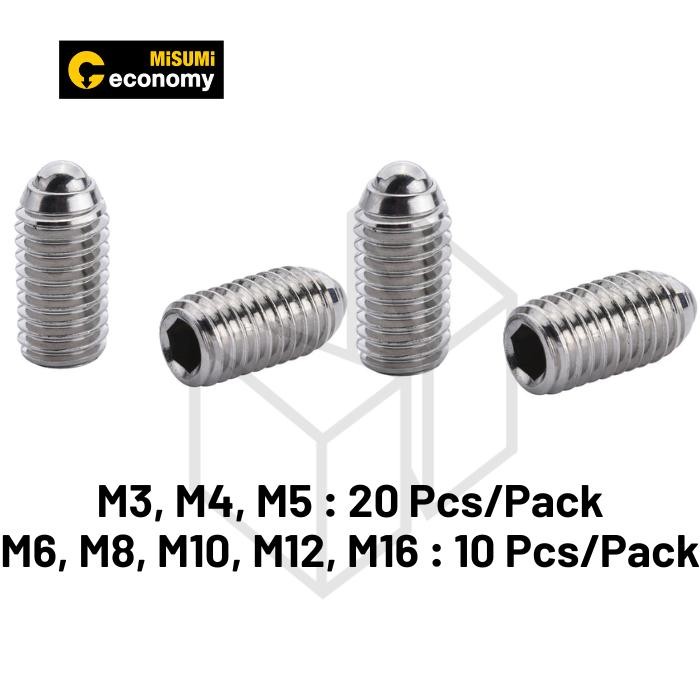 BALL PLUNGER STAINLESS STEEL, SUS BALL/POM BALL