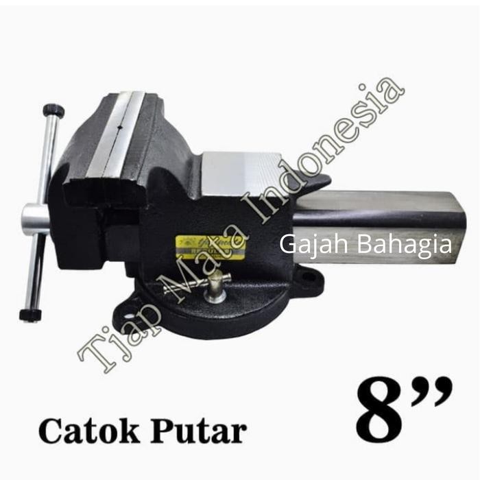 CATOK PARON RAGUM CATOK BESI PUTAR BENCH VISE 8 INCH TJAP MATA GERMANY