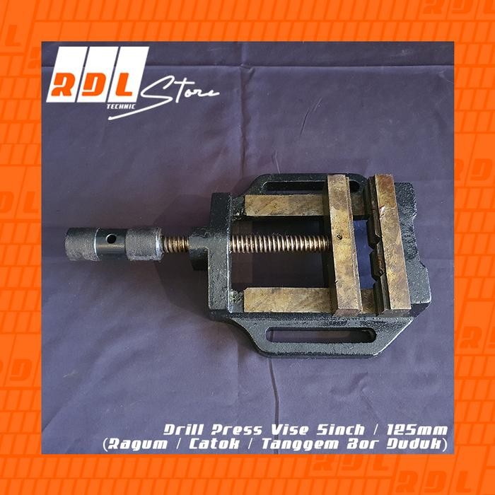DRILL PRESS VISE 5INCH / 125MM (RAGUM / CATOK / TANGGEM BOR DUDUK)