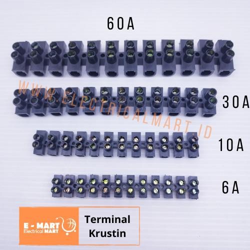 [Expert] Terminal KRUSTIN Hitam / Terminal Block Sambungan Kabel 16mm