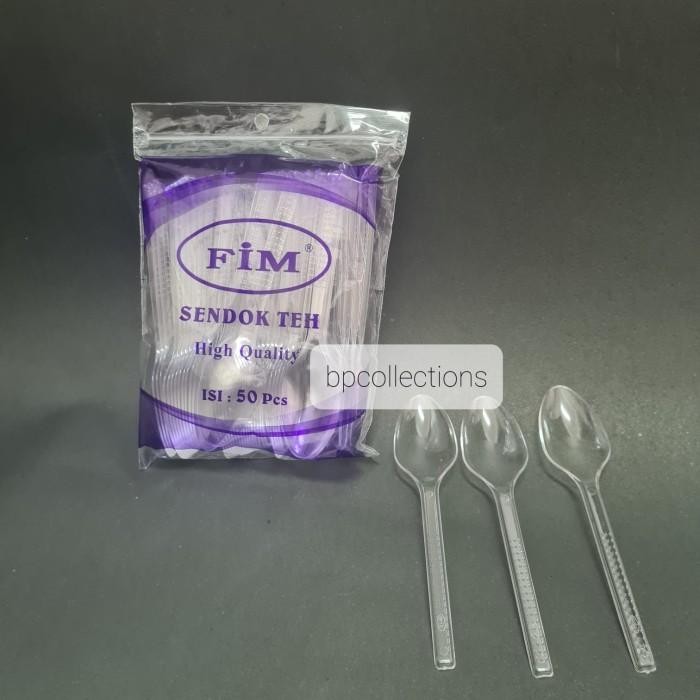 1 Dus 8000 Pcs Sendok Teh Bening Plastik Fim Tebal Ice Cream Grosir Terlaris