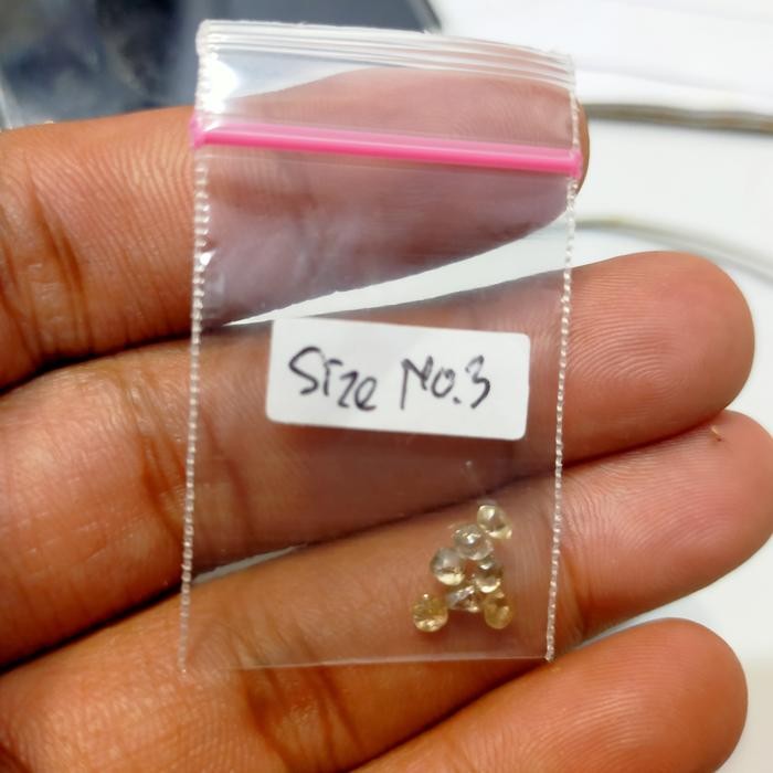 Intan Lantakan , Berlian Mentah ( Size No. 3 ) Terlaris