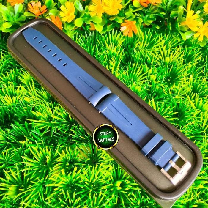 Terlaris Rantai Bracelet Rubber Strap Curved Ft SEIKO SRPD55 SSK001 SKX007 22mm SALE