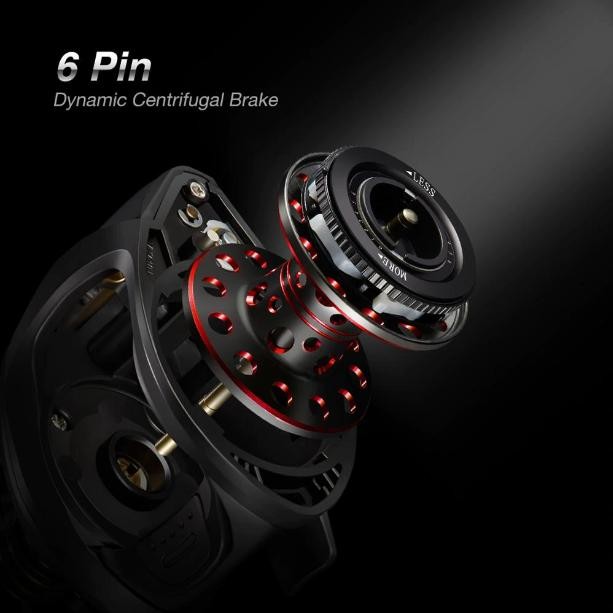 Piscifun Phantom X Baitcasting Reel With Spare Shallow Spool 3 Gear #Gratisongkir