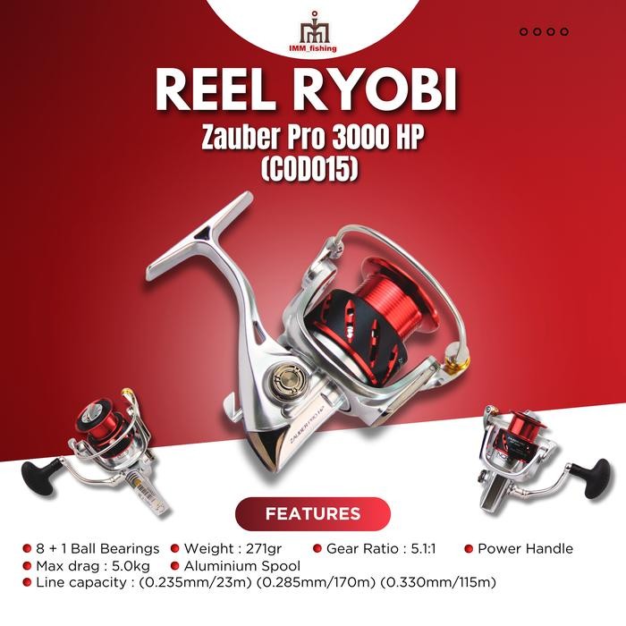 Reel Ryobi Zauber Cs 3000 #Gratisongkir