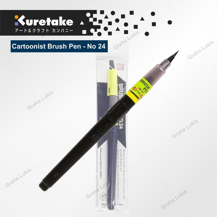 

kuretake zig brush pen no. 24 (fine tip) kode 124