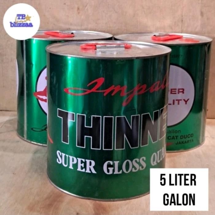 Thinner Impala Galon 5L Thiner Cobra Merah Tiner Cobra Hijau Thiner Cobra Hitam Skk Thinner Nd Galon