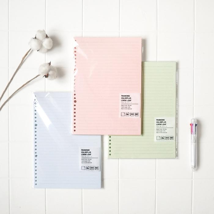 

Loose Leaf Binder Paper B5 Ruled Dotted - Kertas Loose Leaf Panmomo Kode 732