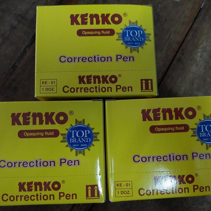 

[box isi 12] correction fluid ke-01 kenko / tipe ex cair / tipe ex kenko kode 582