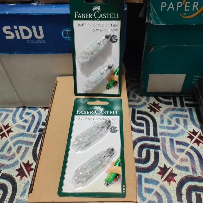

faber-castell refill for correction tape qar,qdr,qjr/ sheet kode 1011