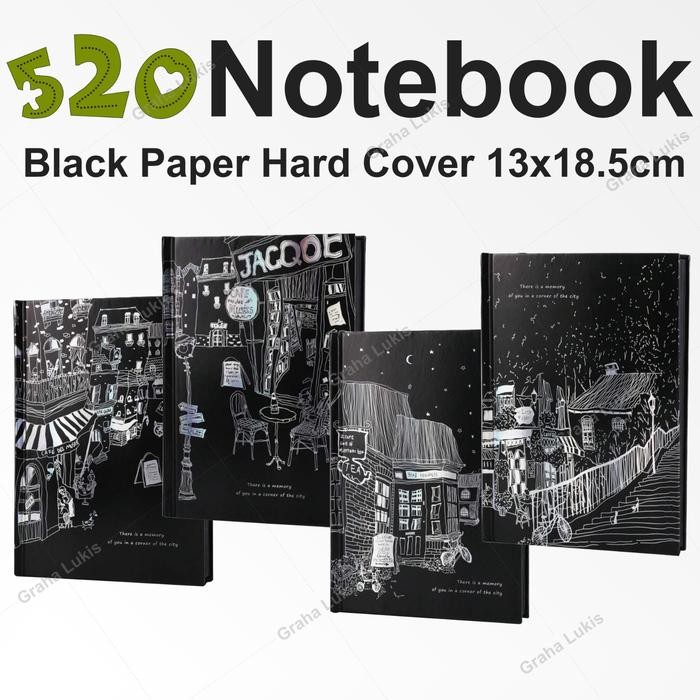 

Paperline Notebook Black Paper Hard Cover 13X18,5Mm
