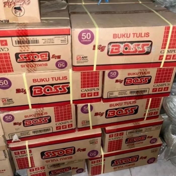 

Jurnal Buku Tulis Big Boss Campus 50 Lembar 1 Pack [Isi 10 Pcs] Putih Paper Stationery Kertas U