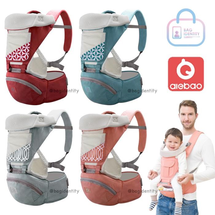 Gendongan Bayi Baby Carrier Hipseat Aiebao A6604 Breathable Import