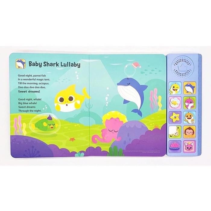 Pinkfong Baby Shark Bedtime Songs Sound Book / Buku Lagu / Soundbook