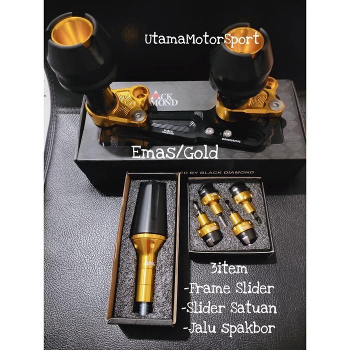 Paket Frame Jalu Slider Pelindung Knalpot Jalu Motor Nmax-155 / Pcx-150 / Pcx-160 / Adv-150 /