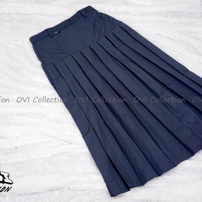 ASLI Seragam sma rok rempel bawah pinggang-rok sma rempel bawah pinggang READY STOCK
