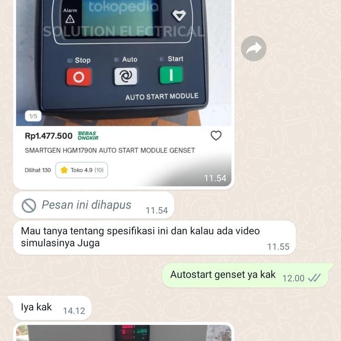 Panel Ats Contactor 60A Sesuai Pesanan